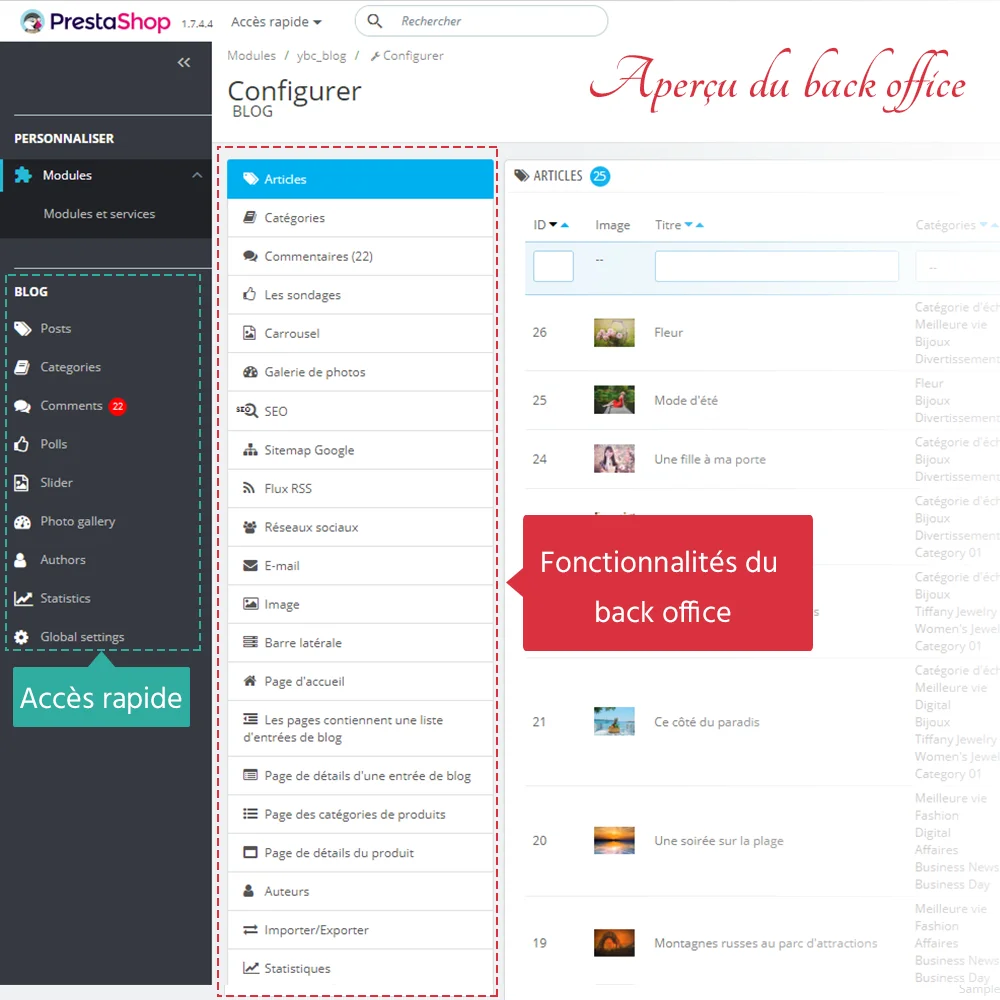 Présentation de BLOG - Module de blog tout-en-un pour PrestaShop