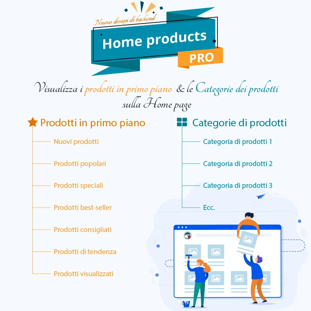 Presentazione del modulo PrestaShop per i prodotti della pagina iniziale Presentazione del modulo PrestaShop per i prodotti della pagina iniziale