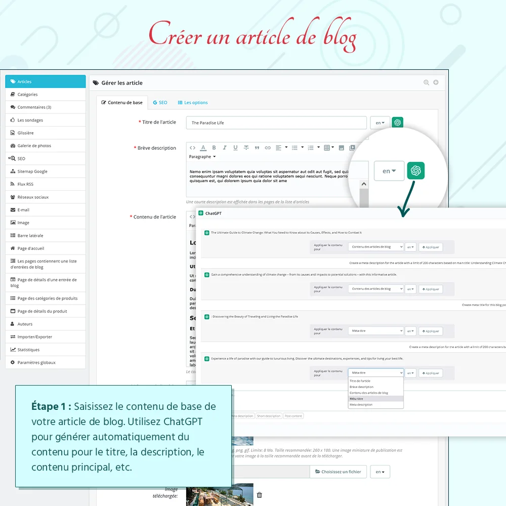 Présentation de BLOG - Module de blog tout-en-un pour PrestaShop