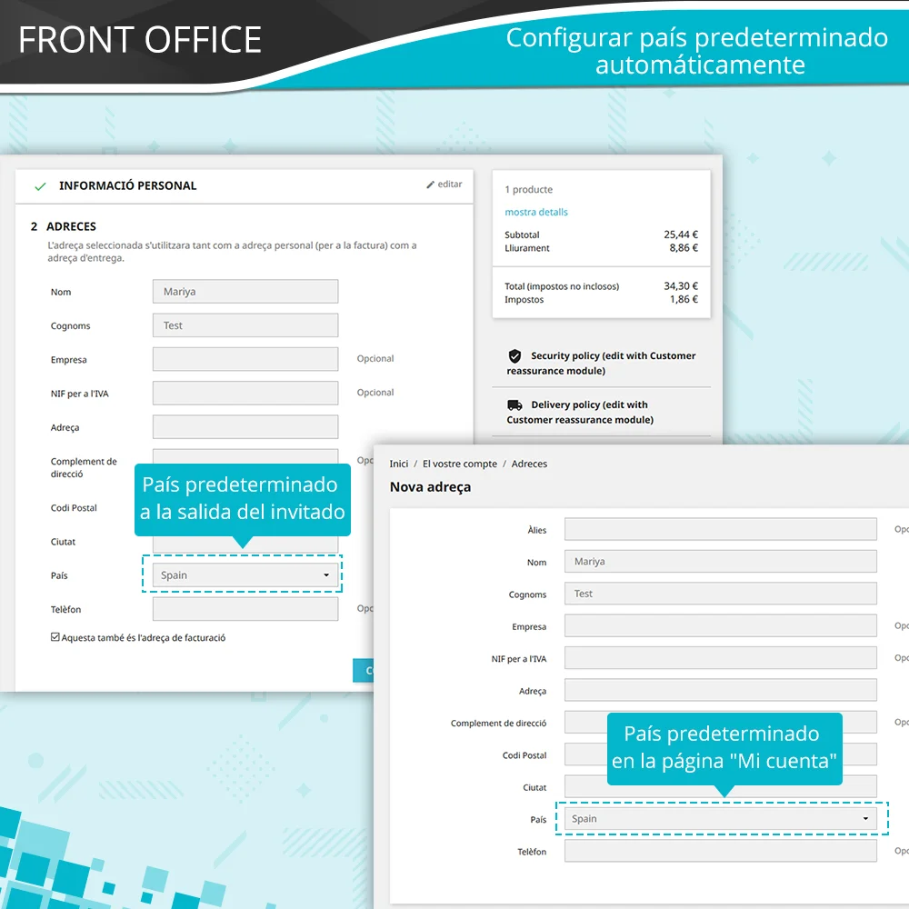 Presentar el módulo de detección de ubicación de PrestaShop