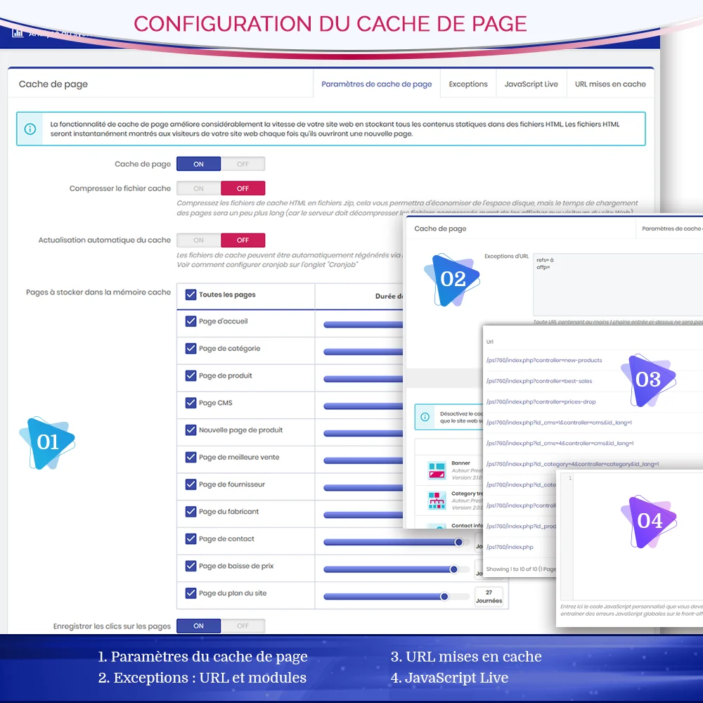 Présentation du module de cache de pages PrestaShop