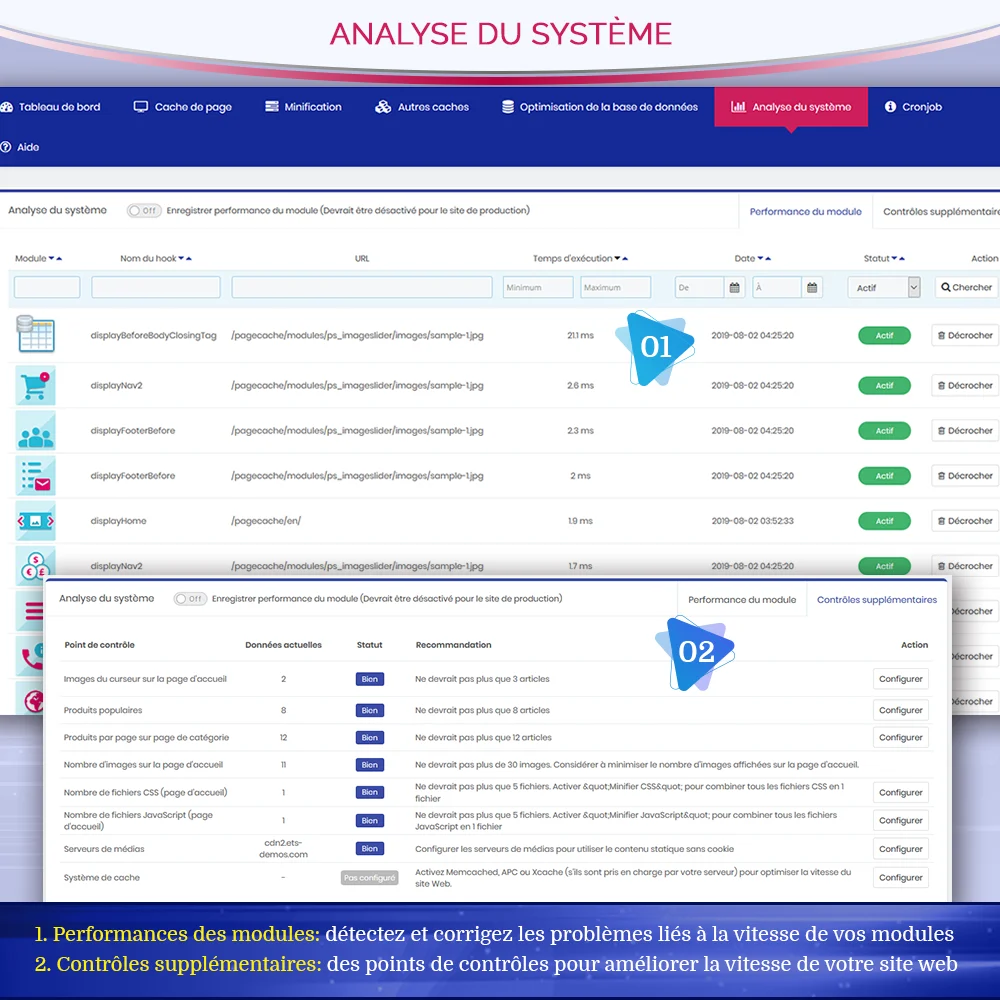 Présentation du module de cache de pages PrestaShop